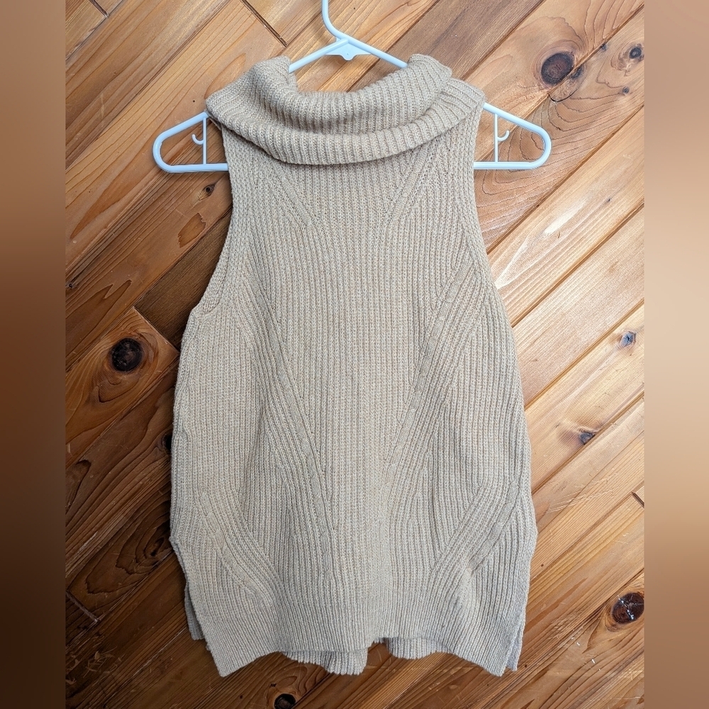 Anthropologie Angel of the North sleeveless cowl neck sweater Size XS